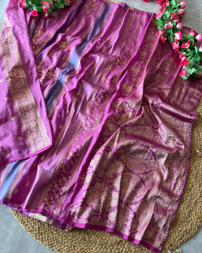 Pure Soft khadi Georgette Zari Tissue Silk Sarees