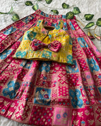 Rani Pink With yellow / 0-3 Months