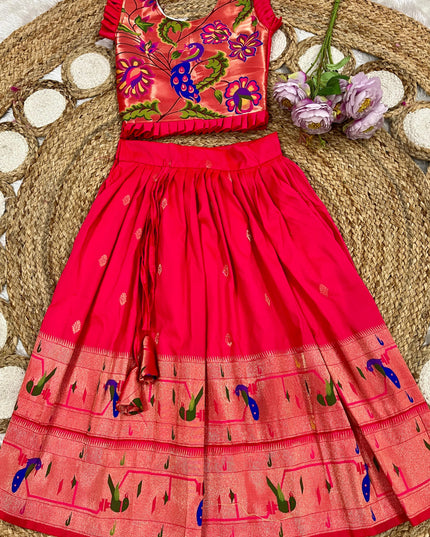 Paithani lehenga For kids