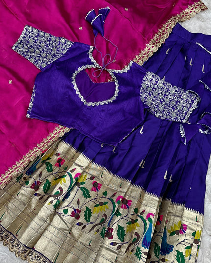 Premium Paithani Silk Lehenga