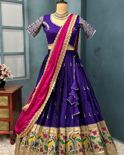Premium Paithani Silk Lehenga