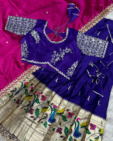 Premium Paithani Silk Lehenga