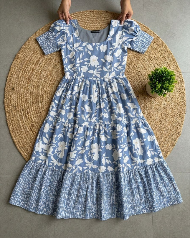 Soft muslin Cotton Floral Dresses