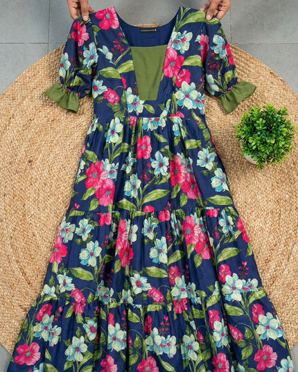 Soft muslin Cotton Floral Dresses