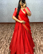 Bright Red with Gold