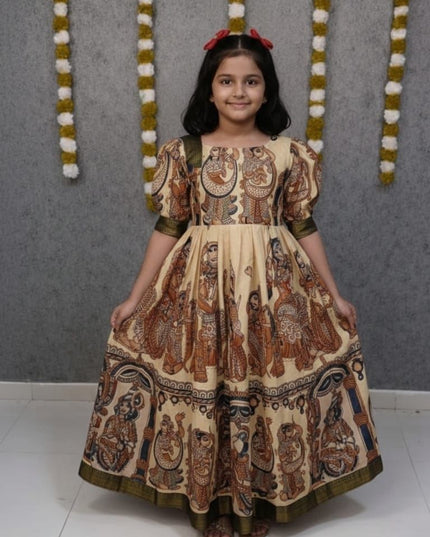 Kalamkari Dress For Kids