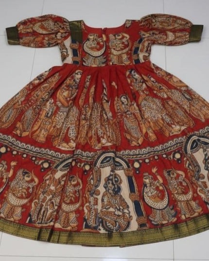 Kalamkari Dress For Kids