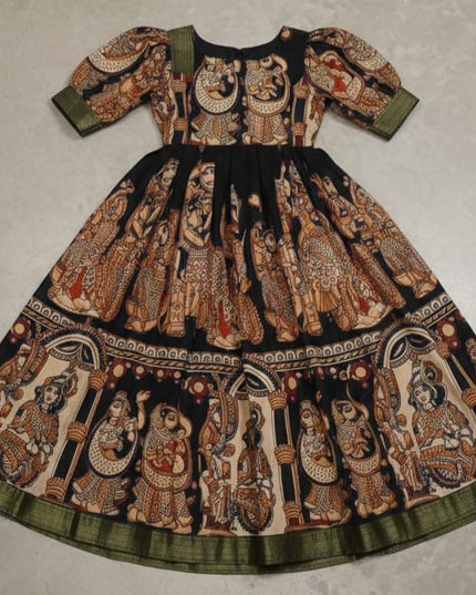 Kalamkari Dress For Kids
