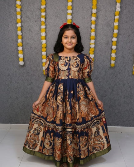 Kalamkari Dress For Kids