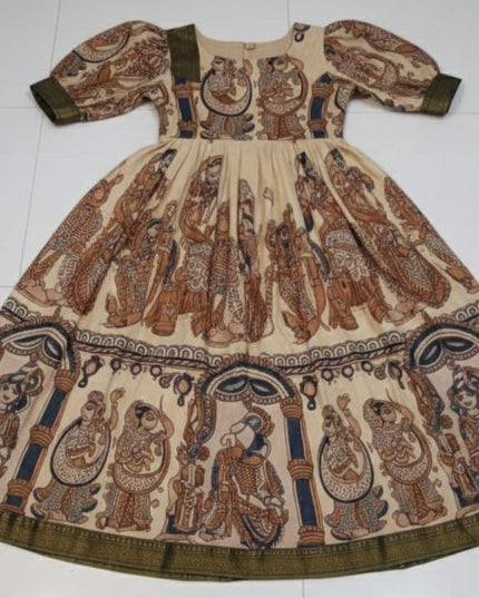 Kalamkari Dress For Kids