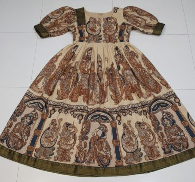 Kalamkari Dress For Kids