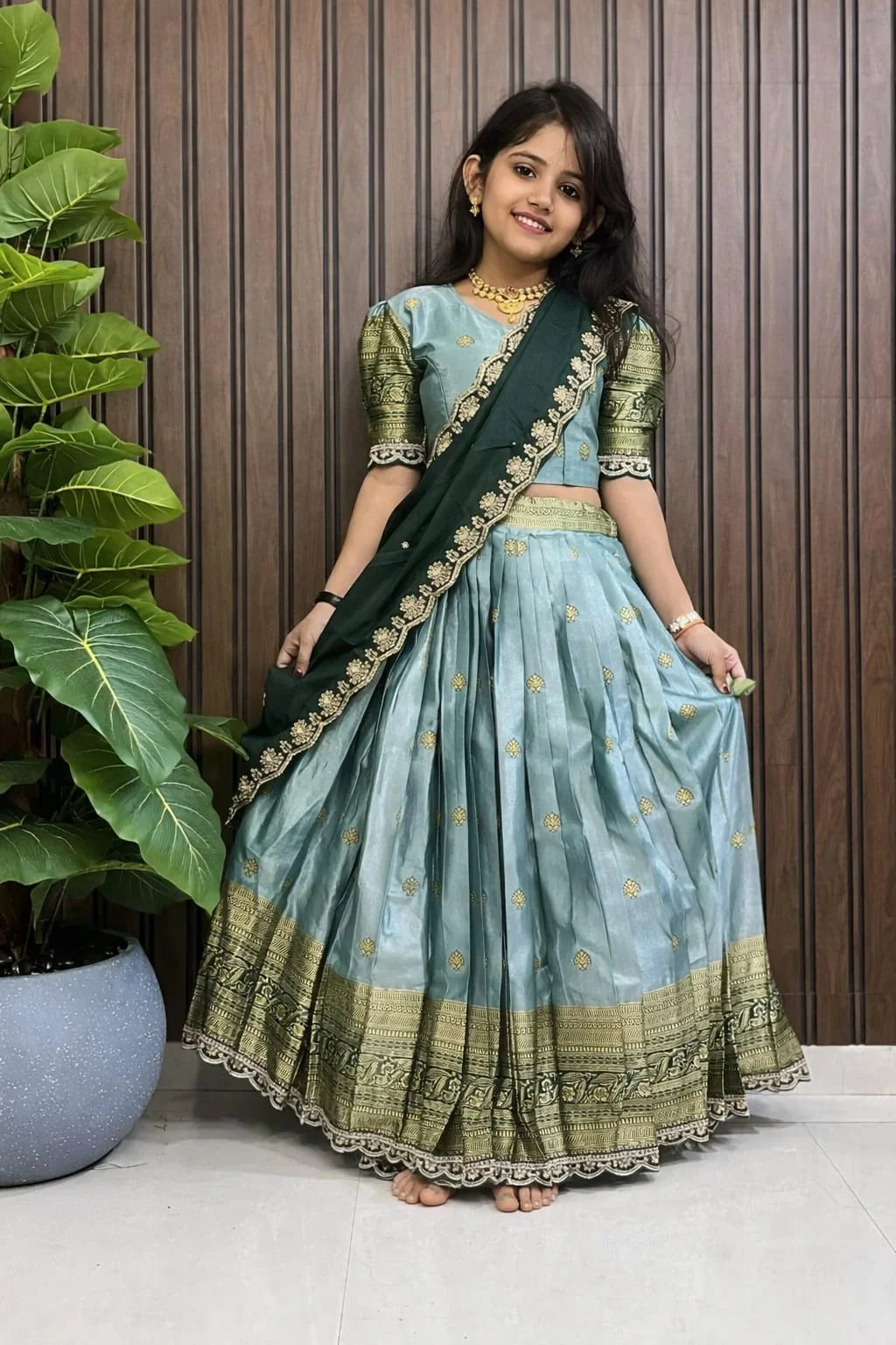 Simmer Silk Kids Lehenga Choli