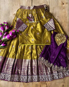 Mustard Gold with Purple / 1 Year