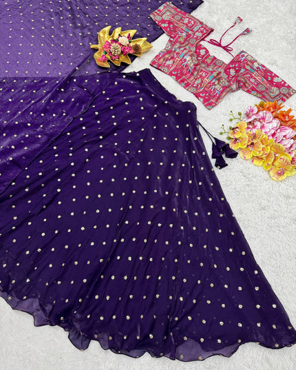 Royal Sparkle Silk Lehenga Set