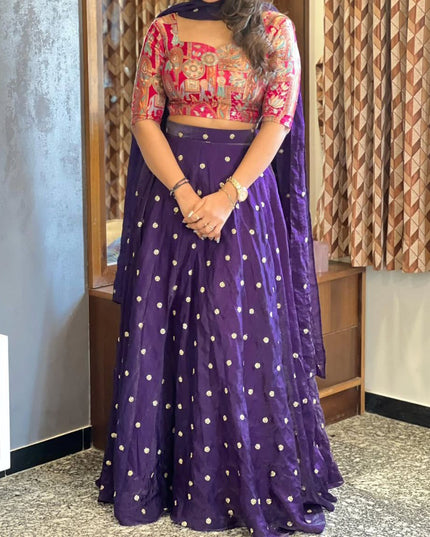 Royal Sparkle Silk Lehenga Set