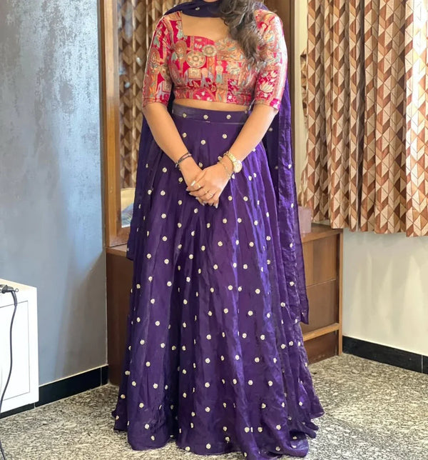 Royal Sparkle Silk Lehenga Set