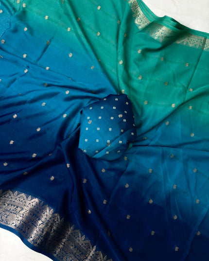 Royal Jari Butti Crepe Silk Saree