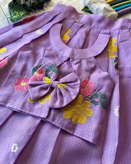 Little Blossom Kota Chex Lehenga Set