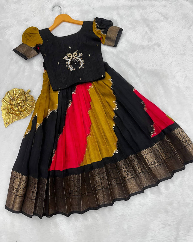 Royal Zari Weave Silk Lehenga Set