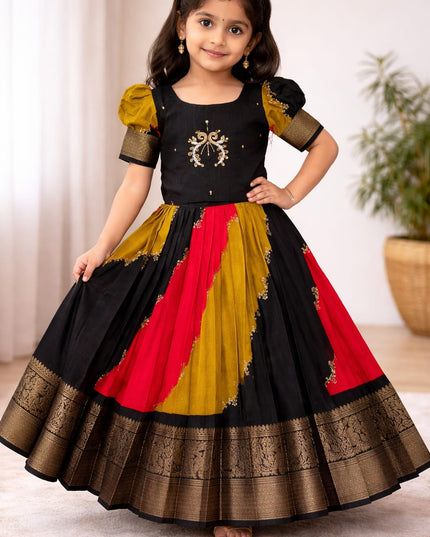 Royal Zari Weave Silk Lehenga Set