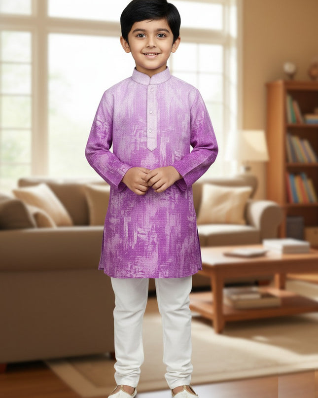 Little Royal Cotton Kurta Pyjama Set