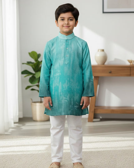 Little Royal Cotton Kurta Pyjama Set
