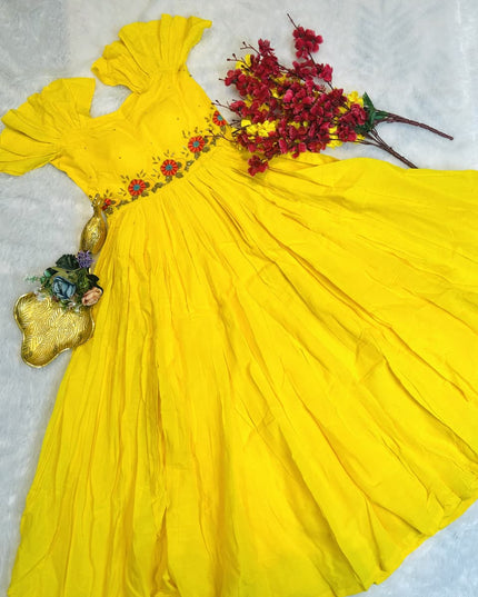 Noor Handwork Mul-Mul Gown