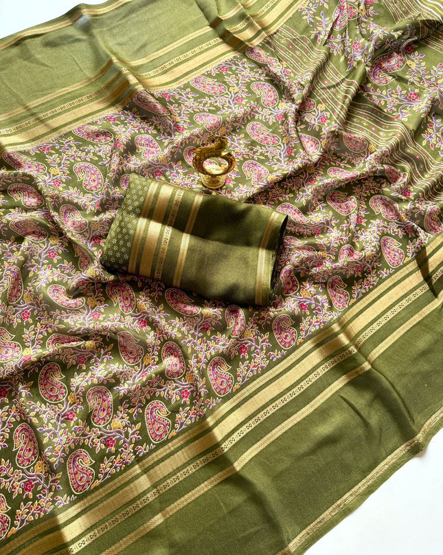 Elegant Border Massmellow Saree