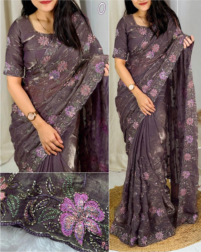 Ethereal Shine Partywear Sarees