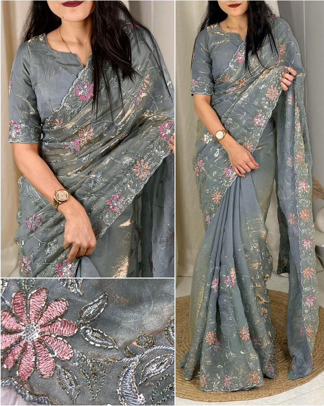 Ethereal Shine Partywear Sarees