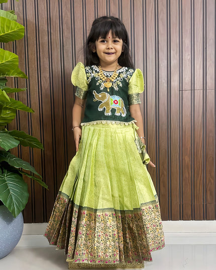 Royal Paithani Kids Lehenga