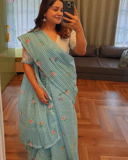 Soft Linen Elegance Saree