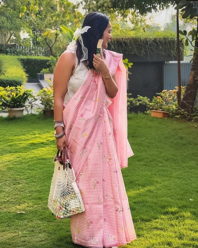 Soft Linen Elegance Saree