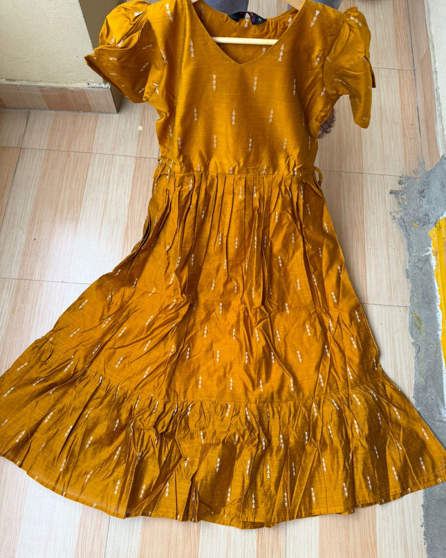 Raw Silk Work Frocks