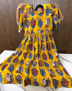 Mustard Kalamkari Yellow / M