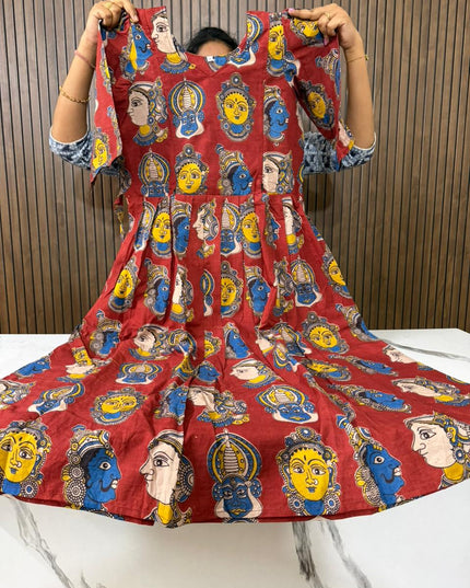 Kalamkari feeding frocks