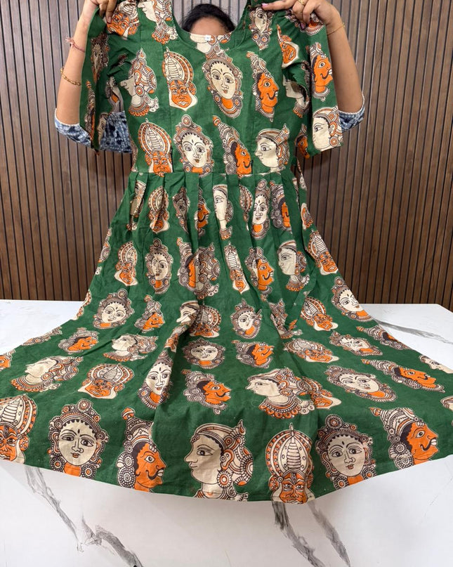 Kalamkari feeding frocks