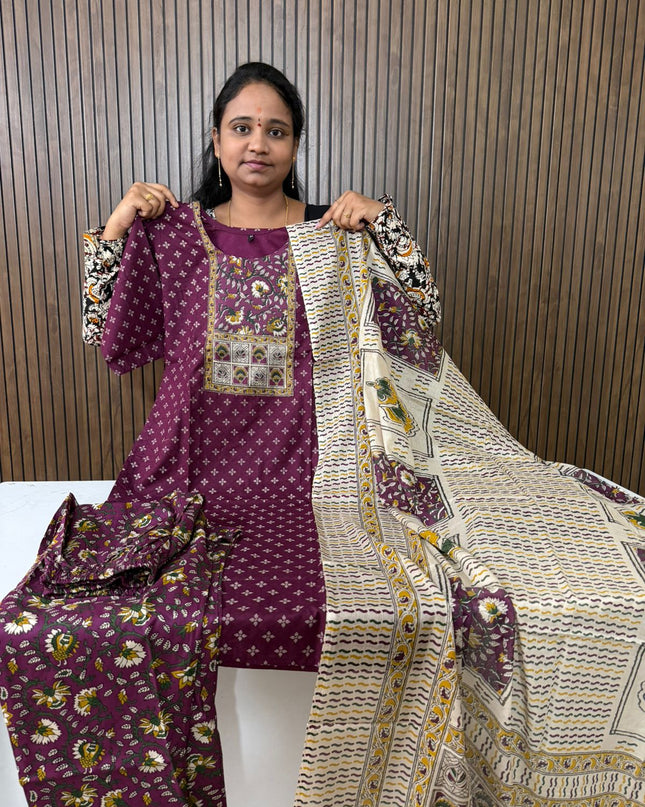 Kalamkari 3 piece sets