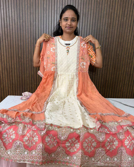 Long Gown With Attached Coat
