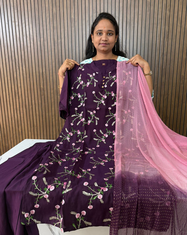 Embroidery Work 3 Piece Sets