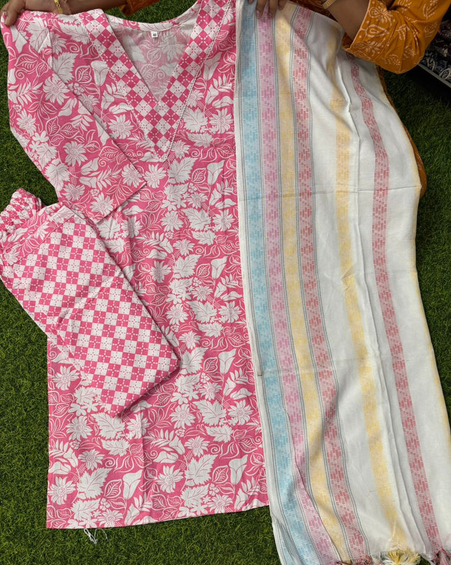 Khadi cotton 3 piece sets