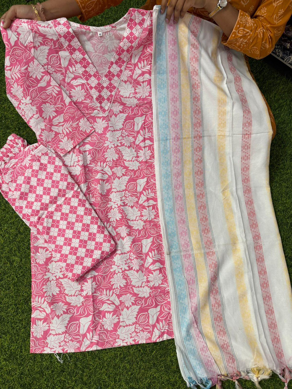 Khadi Cotton 3 Piece Sets