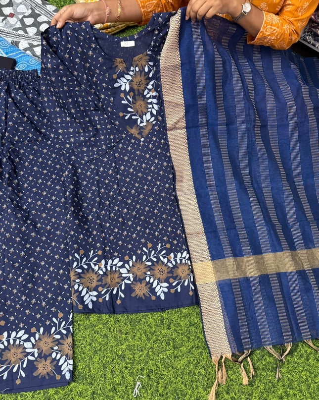 Khadi cotton 3 piece sets