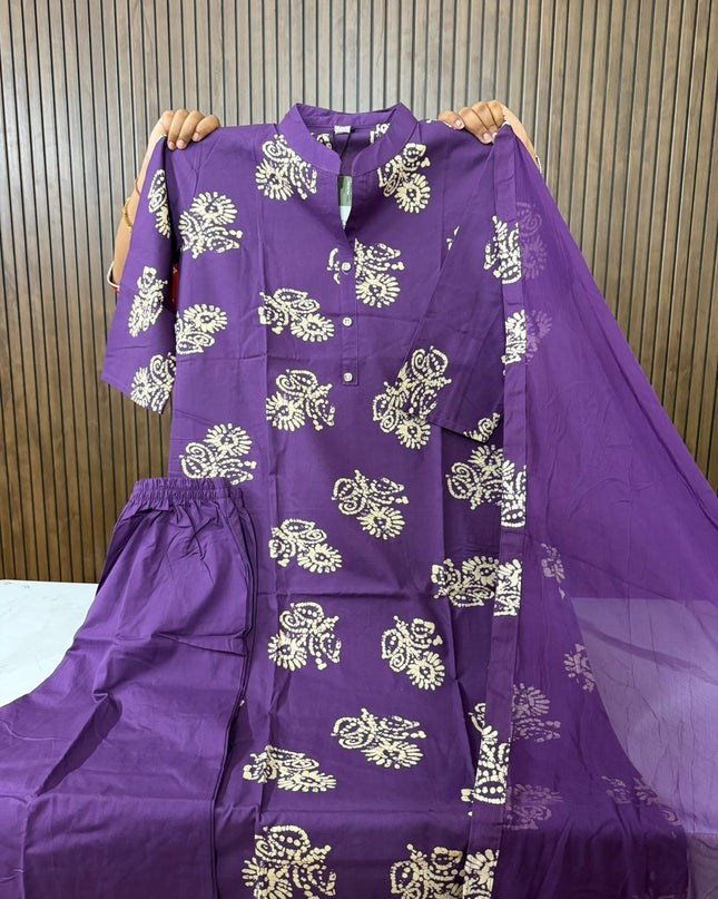 Batik Printed 3 Piece Sets