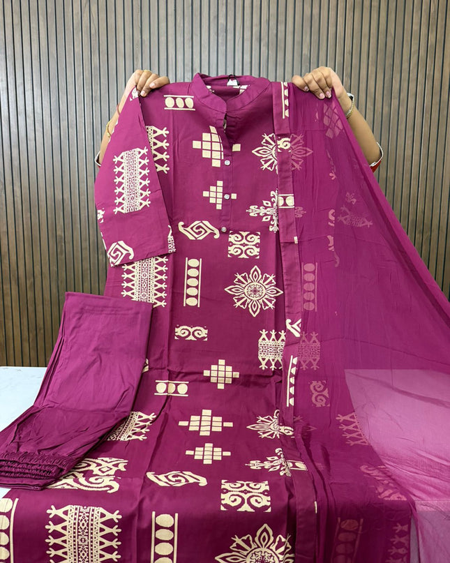 Batik Printed 3 Piece Sets