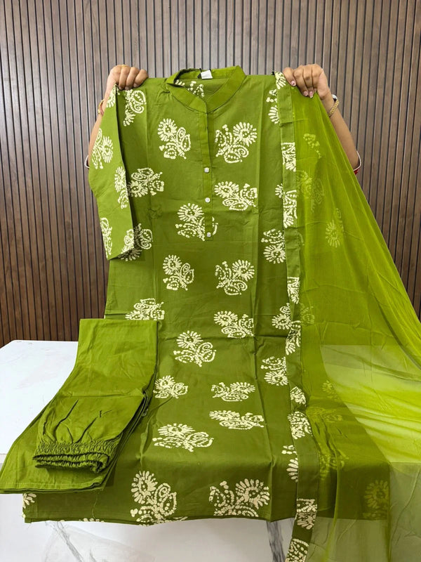 Batik Printed 3 Piece Sets