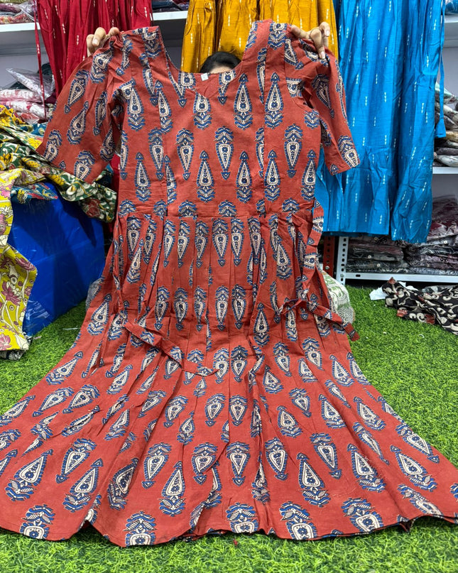 kalamkari feeding frocks