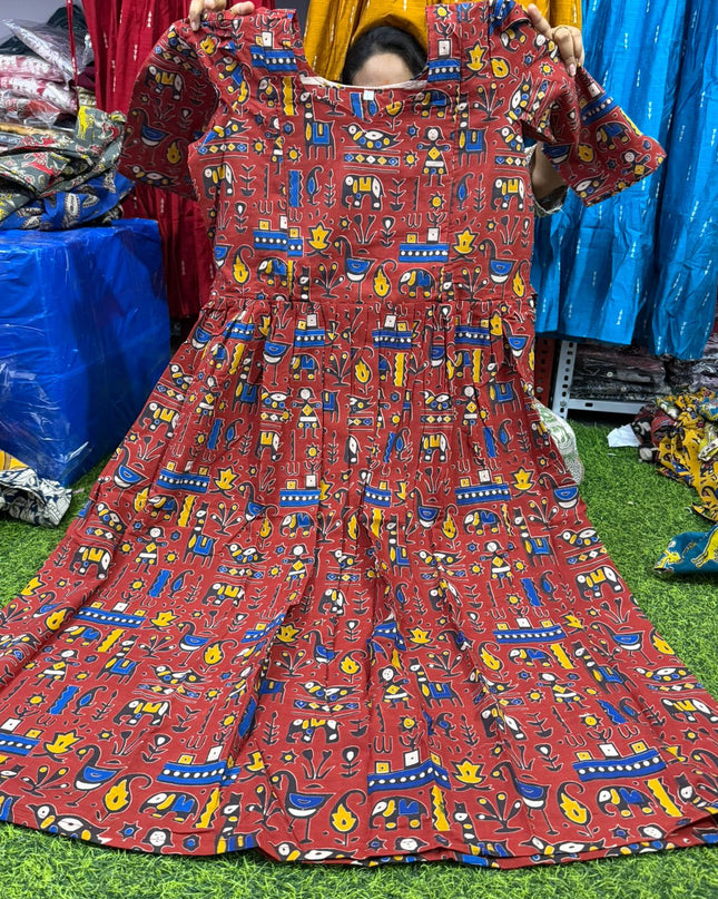 kalamkari feeding frocks