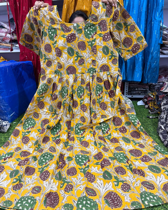 kalamkari feeding frocks