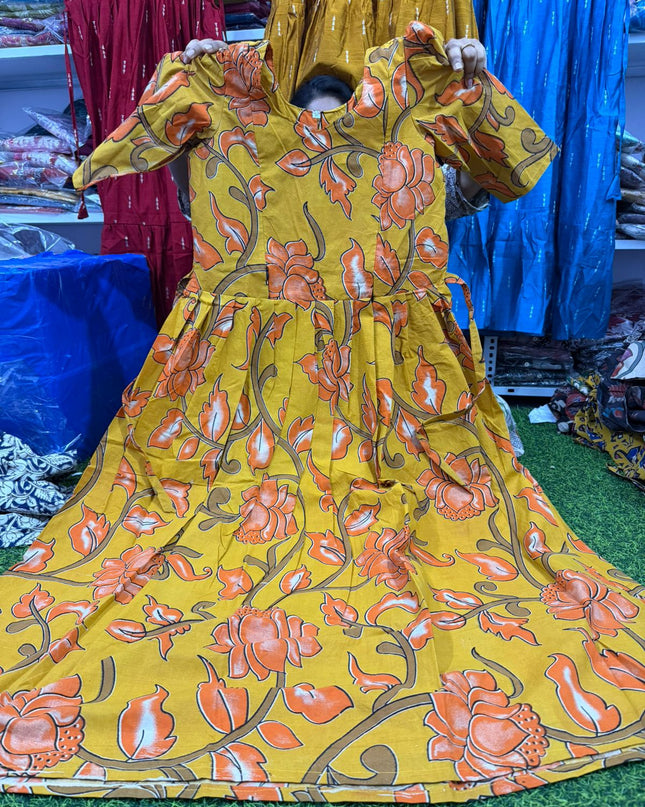 kalamkari feeding frocks